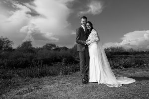 bride and groom portrait
