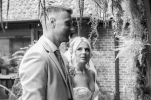 outdoor wedding ceremony at doddington hall