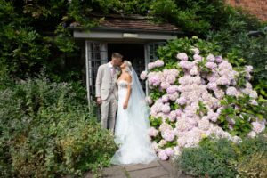bride and groom at doddington hall