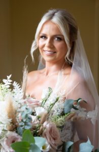 brides portrait at doddington hall